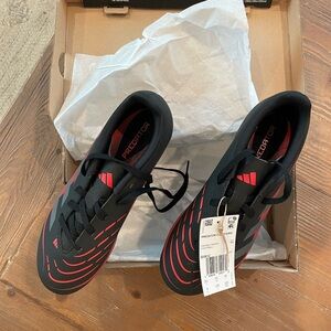 Adidas Black Red Predator Club Firm/multi-ground Soccer Cleats Kids